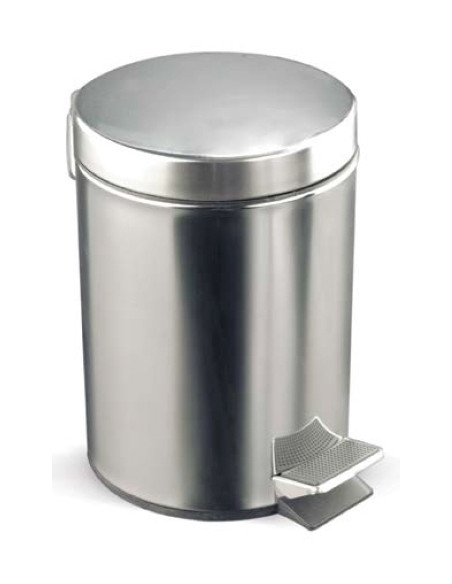 PAPELERA ACERO INOXIDABLE ROCADA TAPA PEDAL 20 LITROS