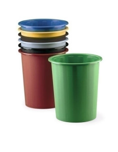 PAPELERA PLASTICO CERRADA FAIBO 14 L ROJO