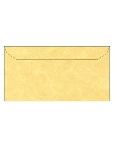 PAQUETE de  5 SOBRES APLI 110x220  95g PERGAMINO DORADO