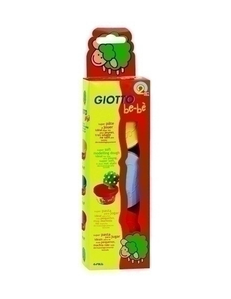 PASTA GIOTTO BEBE TRIS PARA JUGAR 3 Uds AZULAMARILLOROJO