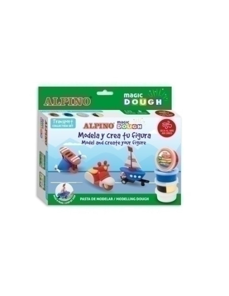 PASTA MODELAR ALPINO MAGIC DOUGH SET 4x40 gr TRANSPORT