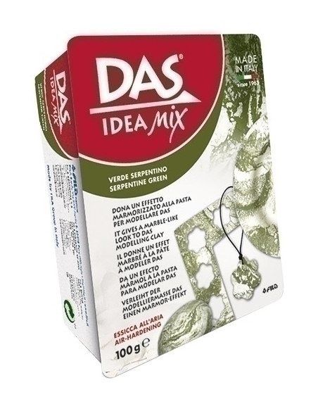 PASTA MODELAR DAS IDEA MIX Verde travertino Pastilla 100 g