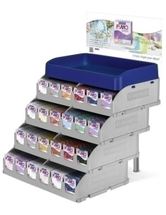 PASTA MODELAR FIMO EFFECT 24 COLORES EXPOSITOR de 288 57 GR