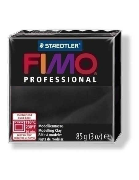 PASTA MODELAR FIMO PROFESSIONAL NEGRO 85 GR