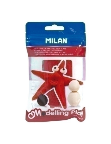 PASTA MODELAR MILAN MODELLING PLAY ROJO 100 GR