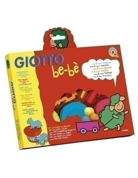 PASTA PARA JUGAR GIOTTO BEBE SUPER 3x100 GR  ACCESORIOS