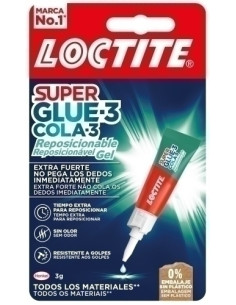 PEGAMENTO INST SUPER GLUE-3 COLA-3 REPOSICIONABLE GEL 3g