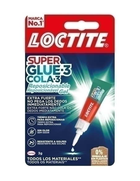 PEGAMENTO INST SUPER GLUE-3 COLA-3 REPOSICIONABLE GEL 3g