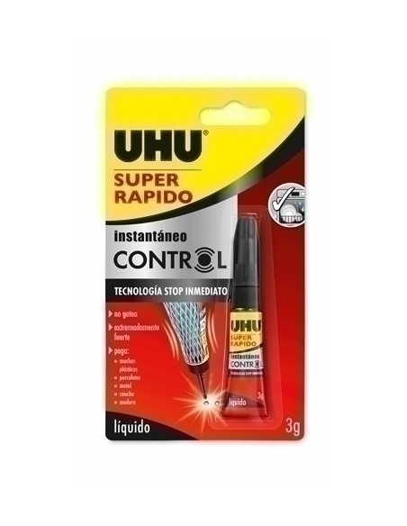 PEGAMENTO INST UHU SUPER RAPIDO CONTROL LIQUIDO 3g