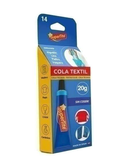 PEGAMENTO PARA TEJIDOS SUPERTITE 20 ml