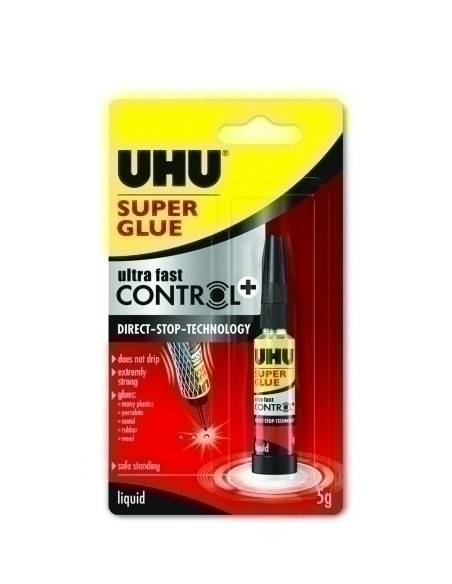 PEGAMENTO UNIVERSAL UHU CONTROL PLUS TUBO 5 g