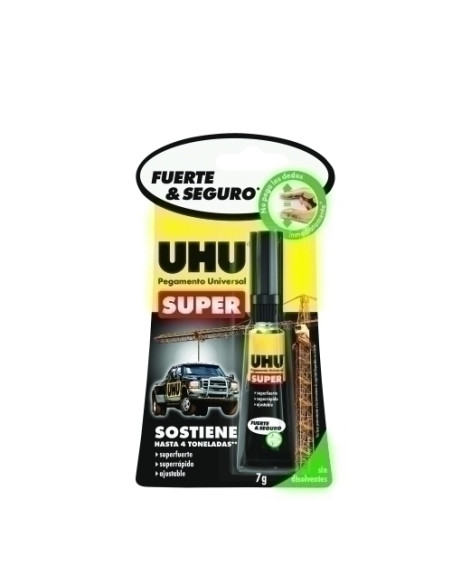 PEGAMENTO UNIVERSAL UHU SUPER STRONG&SAFE 7g