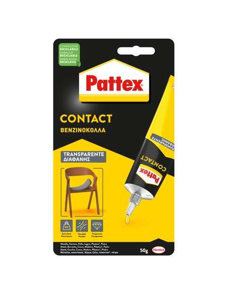 PEGAMENTO de CONTACTO PATTEX TRANSPARENTE 50g