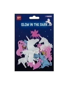 PEGATINAS APLI LUMINISCENTES UNICORNIOS BLISTER DE 12