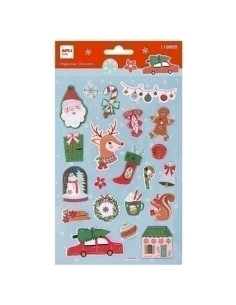 PEGATINAS APLI NAVIDAD RENO 1H