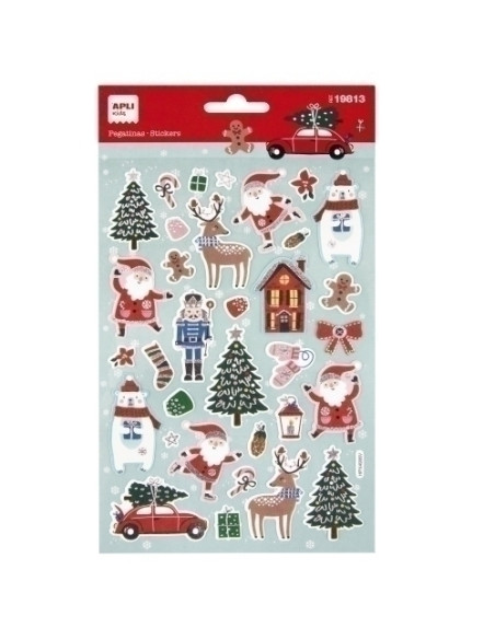 PEGATINAS APLI SKI NAVIDAD 1H