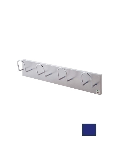 PERCHERO PARED CLINDRO H-14 4 COLGADORES AZUL