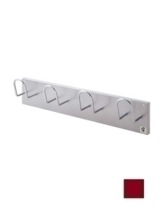 PERCHERO PARED CLINDRO H-14 4 COLGADORES BURDEOS