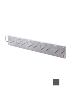 PERCHERO PARED CLINDRO H-15 5 COLGADORES GRAFITO