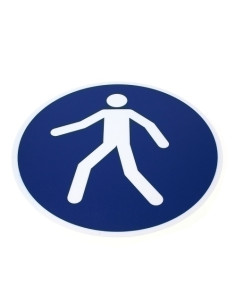 PICTOGRAMA ADHESIVO TARIFOLD PARA SUELO Y PARED  SOLO PEATONES  Ø430 mm BOLSA DE 1