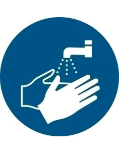 PICTOGRAMA JALEMA  LAVADO DE MANOS OBLIGATORIO  Ø200 mm BOLSA DE 1