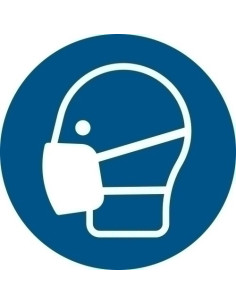 PICTOGRAMA JALEMA  MASCARILLA OBLIGATORIA  Ø200 mm BOLSA DE 1