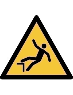 PICTOGRAMA JALEMA  PELIGRO CAIDA  200x176 mm BOLSA DE 1