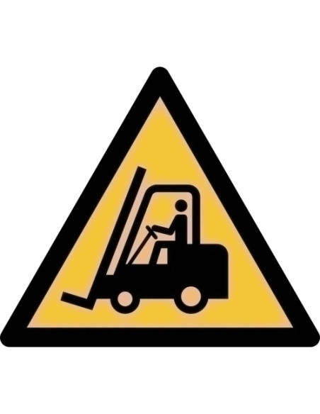 PICTOGRAMA JALEMA  PELIGRO CARROS Y VEHICULOS INDUSTRIALES  200x176 mm BOLSA DE 1