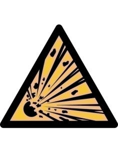 PICTOGRAMA JALEMA  PELIGRO MATERIAL EXPLOSIVO  200x176 mm BOLSA DE 1