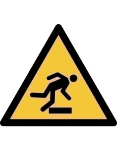 PICTOGRAMA JALEMA  PELIGRO OBSTACULO A NIVEL DE SUELO  200x176 mm BOLSA DE 1