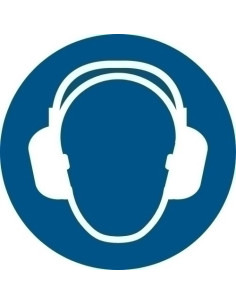 PICTOGRAMA JALEMA  PROTECCION AUDITIVA OBLIGATORIA  Ø200 mm BOLSA DE 1