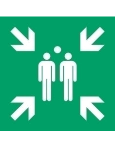 PICTOGRAMA JALEMA  PUNTO DE ENCUENTRO  300x300 mm BOLSA DE 1