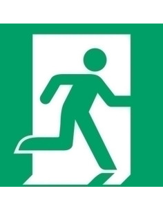 PICTOGRAMA JALEMA  SALIDA DE SEGURIDAD A LA DERECHA  200x200 mm BOLSA DE 1