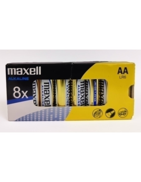 PILAS ALCALINA MAXELL LR06 CAJA de 8 B707