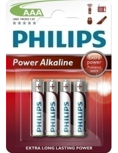 PILAS PHILIPS LR03 SUPER ALCALINA BLISTER DE 4