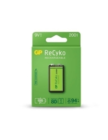 PILAS RECARGABLES GP 9V  200 mAh BLISTER de 1 G150