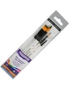 PINCEL DALER ROWNEY GRADUATE ACUARELA MANGO CORTO BLISTER DE 4