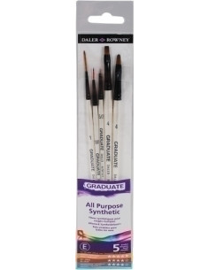PINCEL DALER ROWNEY GRADUATE MANGO CORTO BLISTER DE 5