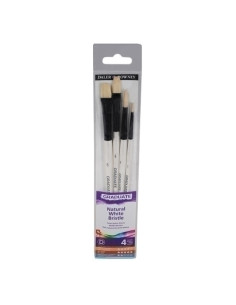 PINCEL DALER ROWNEY GRADUATE pelo CERDA MANGO CORTO BLISTER DE 4