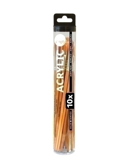 PINCEL DALER ROWNEY SIMPLY ACRILICO SET DE 10