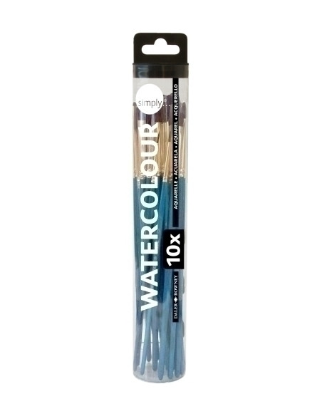 PINCEL DALER ROWNEY SIMPLY ACUARELA SET DE 10