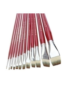 PINCEL VAN GOGH TORAY MANGO LARGO ROJO PLANO OLEO Y ACRILICO 27820 N20