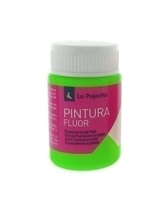 PINTURA  ACRILICA LA PAJARITA 35 ml  FLUORESCENTE VERDE CESPED F-05