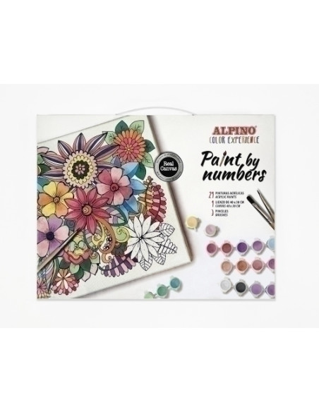 PINTURA ACRILICA ALPINO COLOR EXPERIENCE PINTA POR NUMEROS 3 ml ESTUCHE de 21