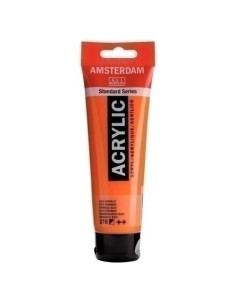 PINTURA ACRILICA AMSTERDAM 120 ml bote ANARANJADO