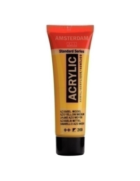PINTURA ACRILICA AMSTERDAM 20 ml tubo AZO AMARILLO MEDIUM