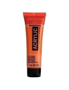 PINTURA ACRILICA AMSTERDAM 20 ml tubo NARANJA AZO