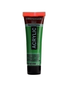 PINTURA ACRILICA AMSTERDAM 20 ml tubo VERDE PERMANENTE CLARO