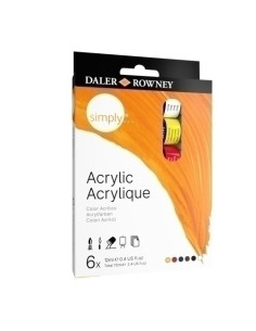 PINTURA ACRILICA DALER ROWNEY 12 ml bote ESTUCHE DE 6