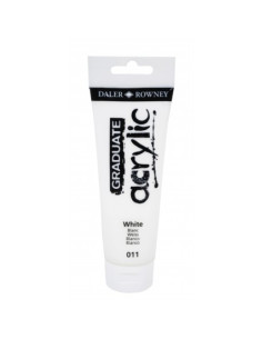 PINTURA ACRILICA DALER ROWNEY GRADUATE 120 ml tubo BLANCO